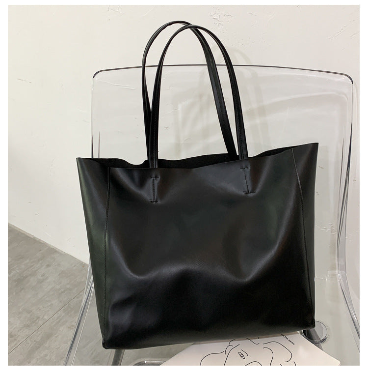 Simple large capacity commuter tote bagTide big bag
