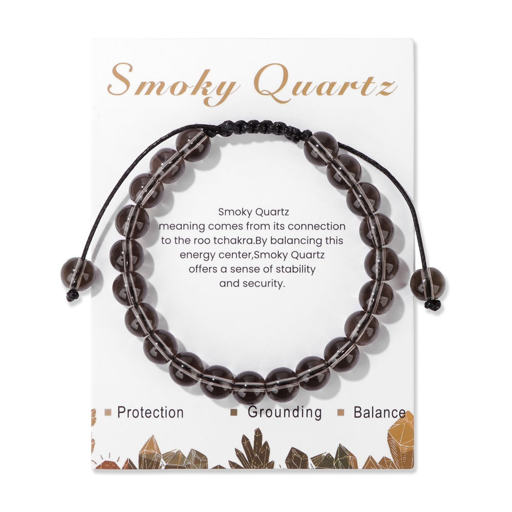 Men's Natural Stone Woven Bracelet