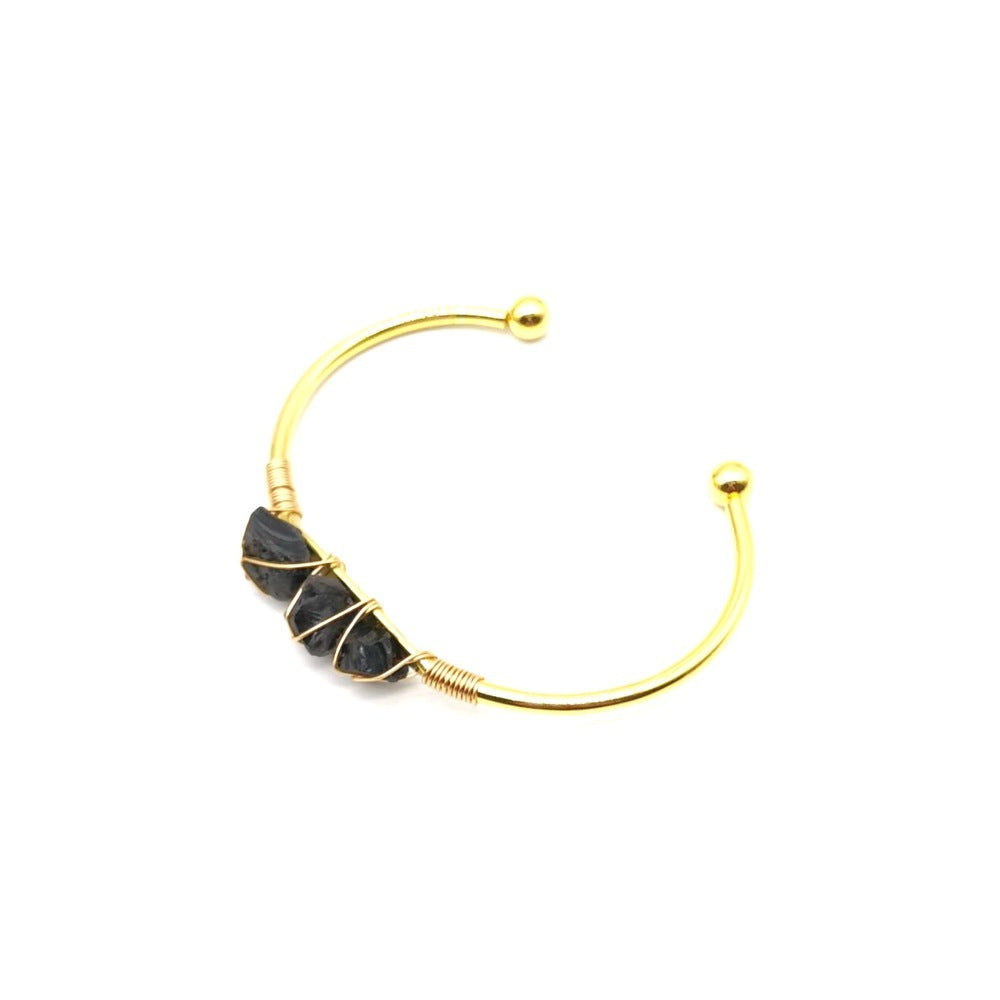Natural Raw Gemstone Crystal Winding Handmade Braided Bracelets