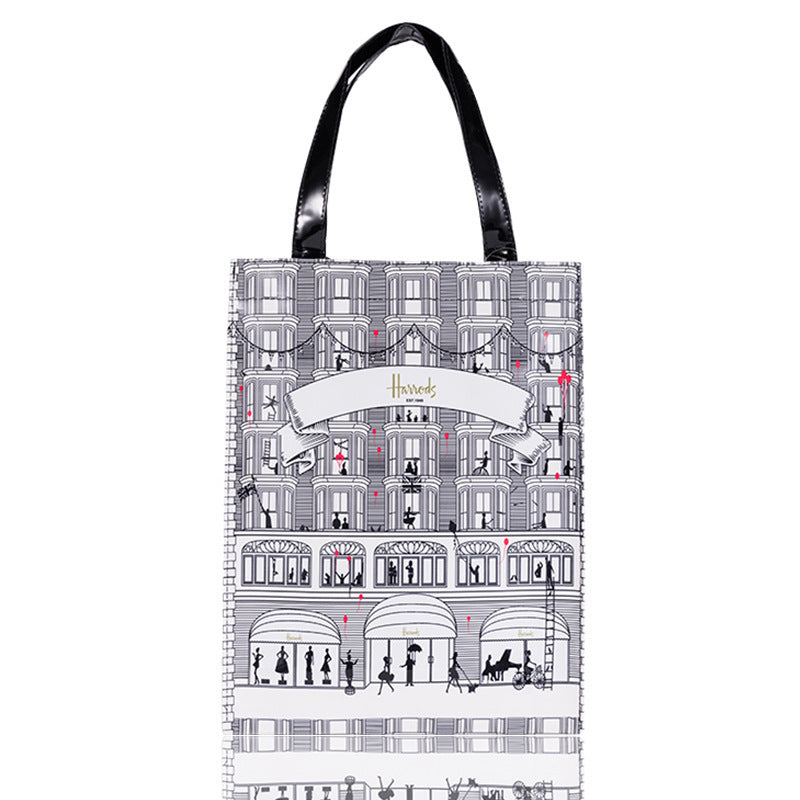 Letter printed handbag
