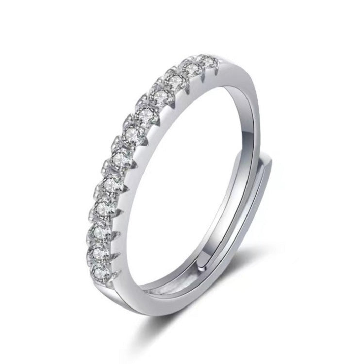 Moissanite Classic Six-claw 1 Karat Open Rings