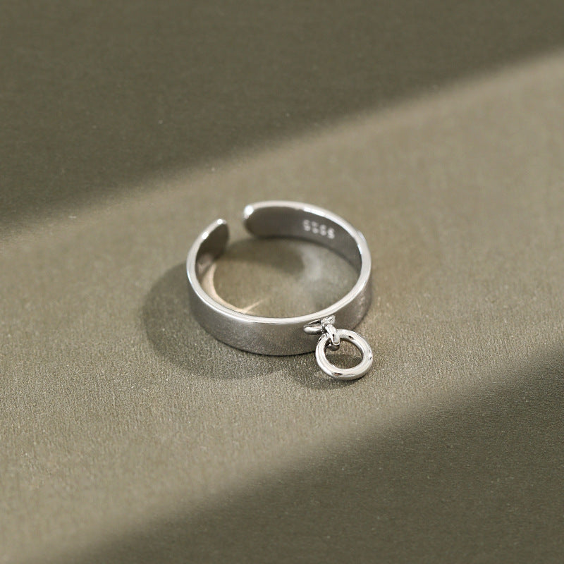 Minimalist design hollow hollow small ring