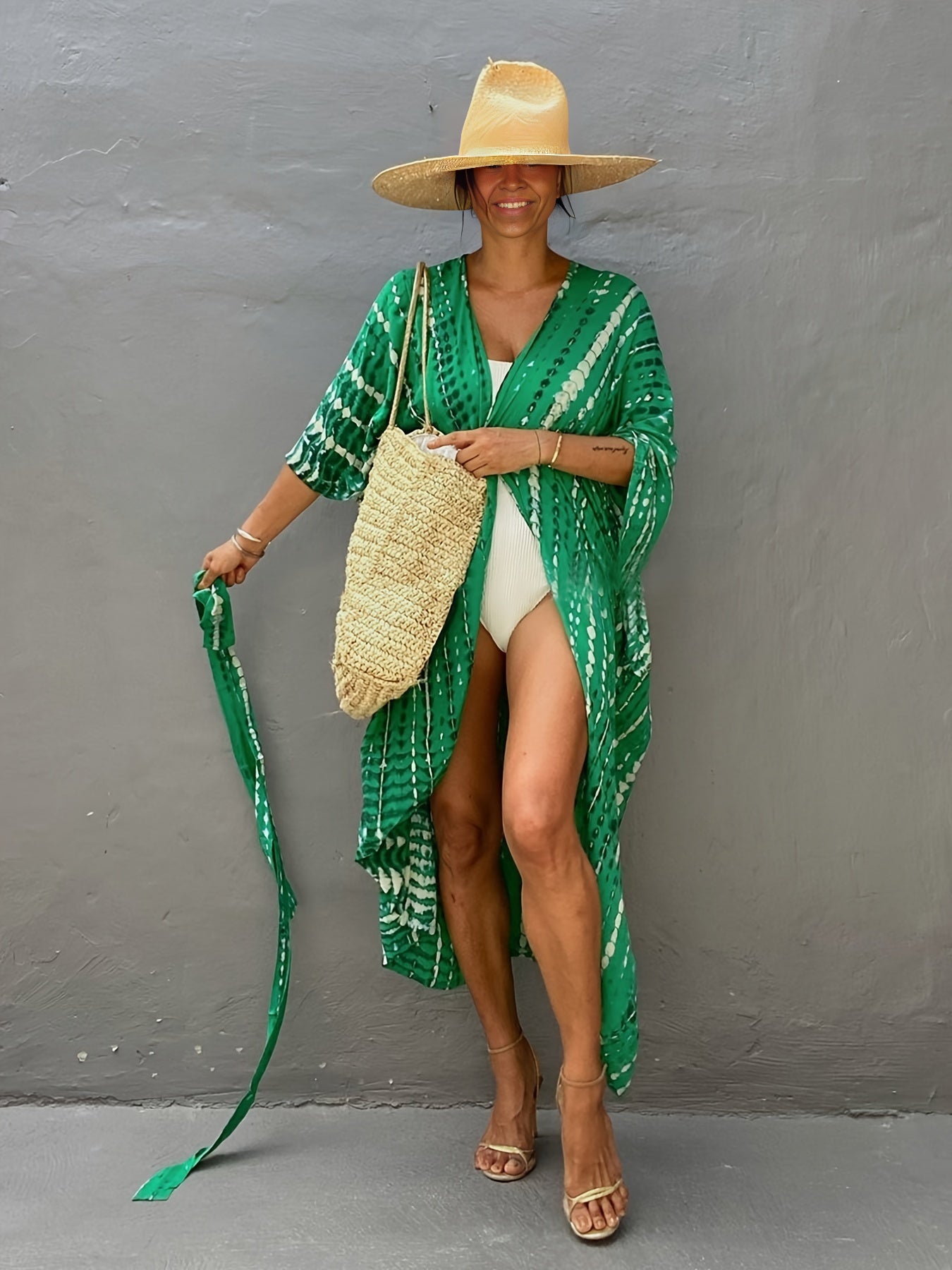 Casual, Beach Cover Up (Green) - Lena™ - Lena