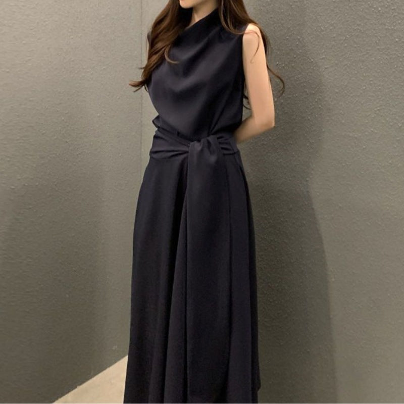 Hei Hei Collar Strap Waisting Sleeveless Vestdress