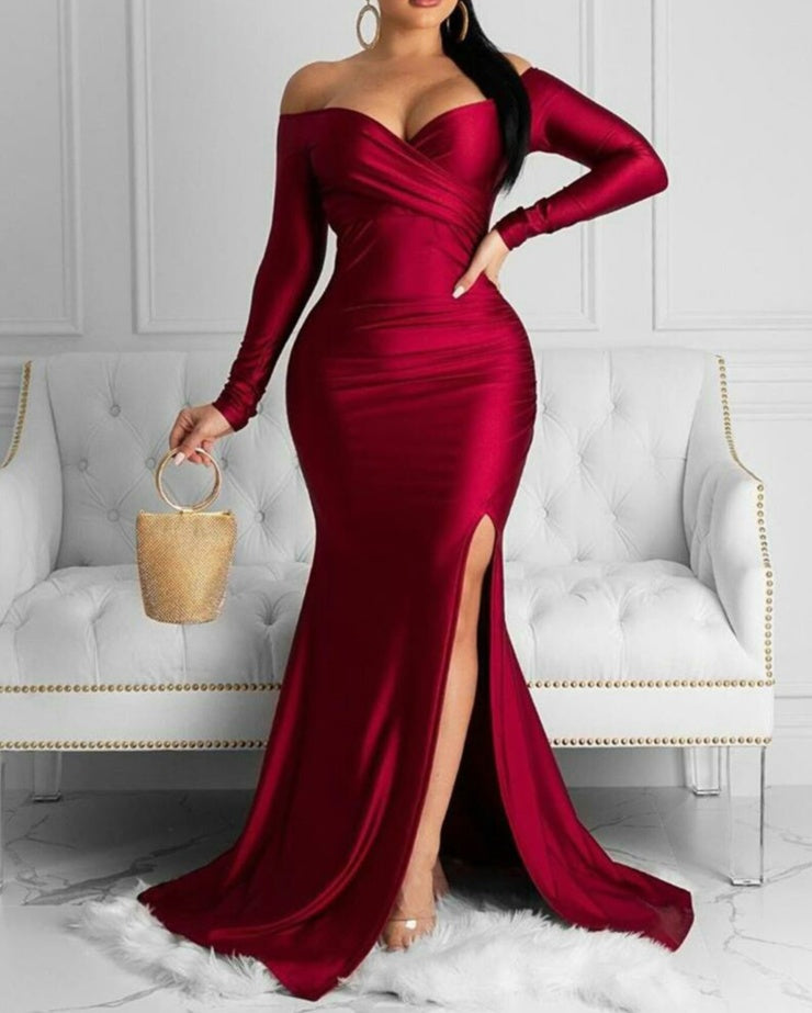 Nightclub v-neck dress