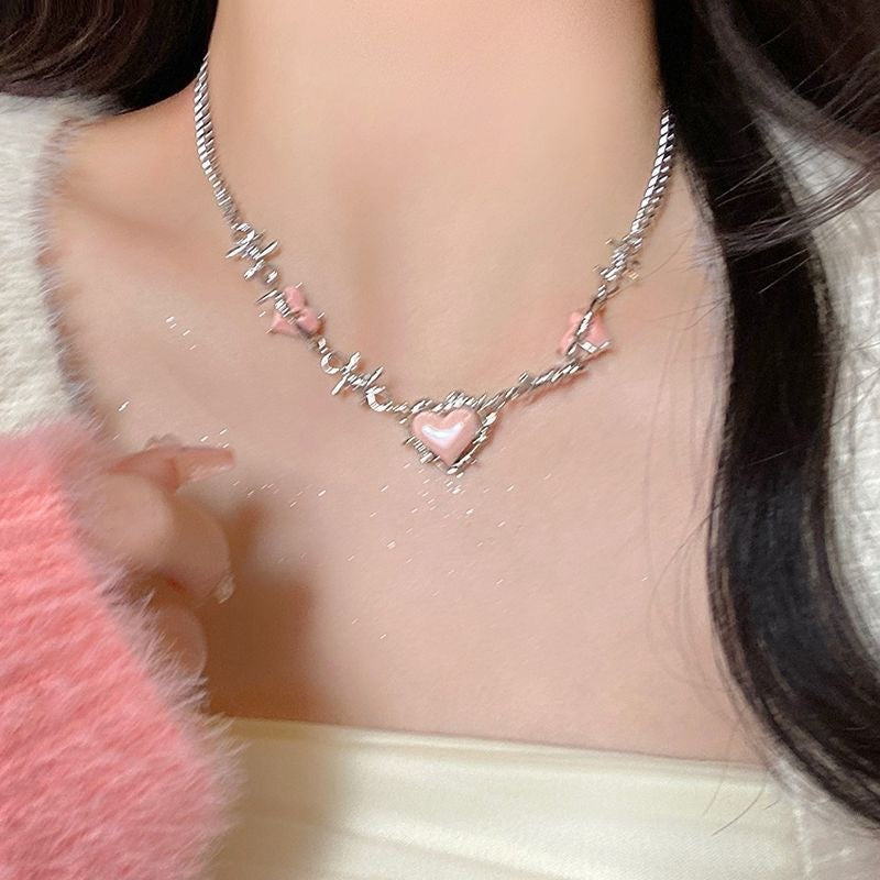 Sweet Cool Thorn Heart Necklace For Women