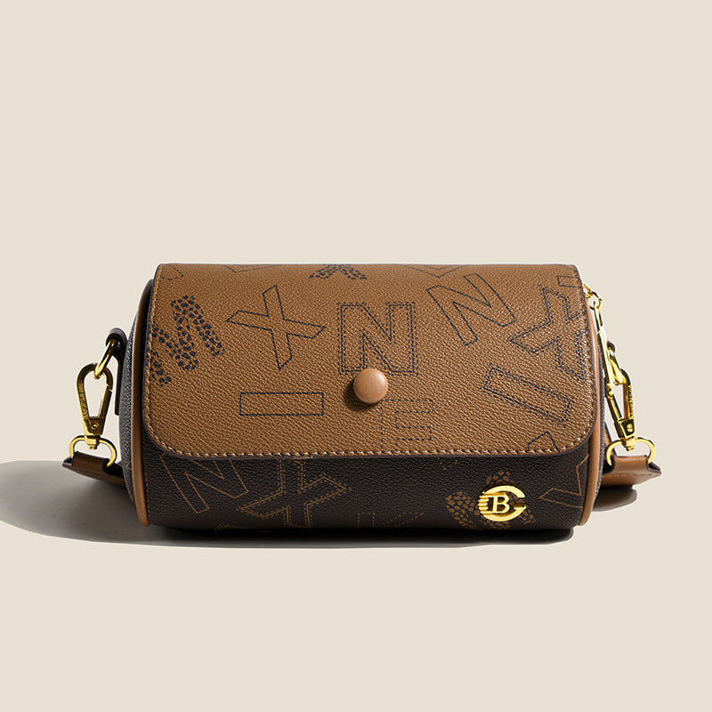 Retro Printed Double-sided Small Women's Fashion All-match Shoulder Messenger Bag