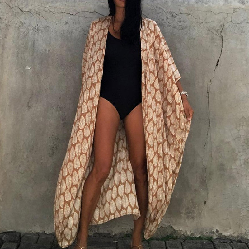 Casual, Beach Cover Up (Ginger Leaf) - Lena™ - Lena