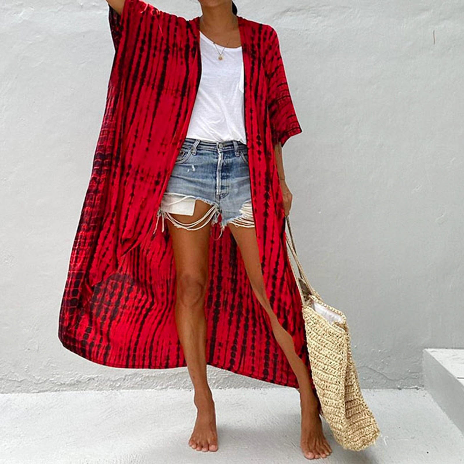 Casual, Beach Cover Up (Red) - Lena™ - Lena