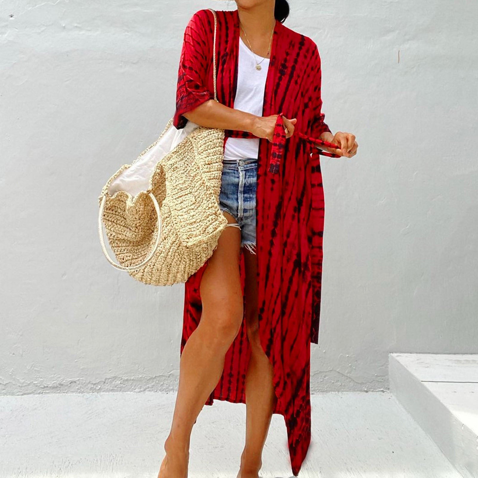 Casual, Beach Cover Up (Red) - Lena™ - Lena