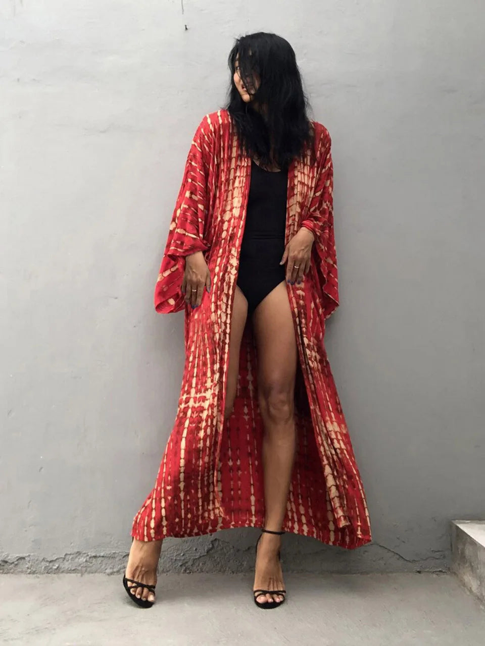 Casual, Beach coverup (Red) - Lena