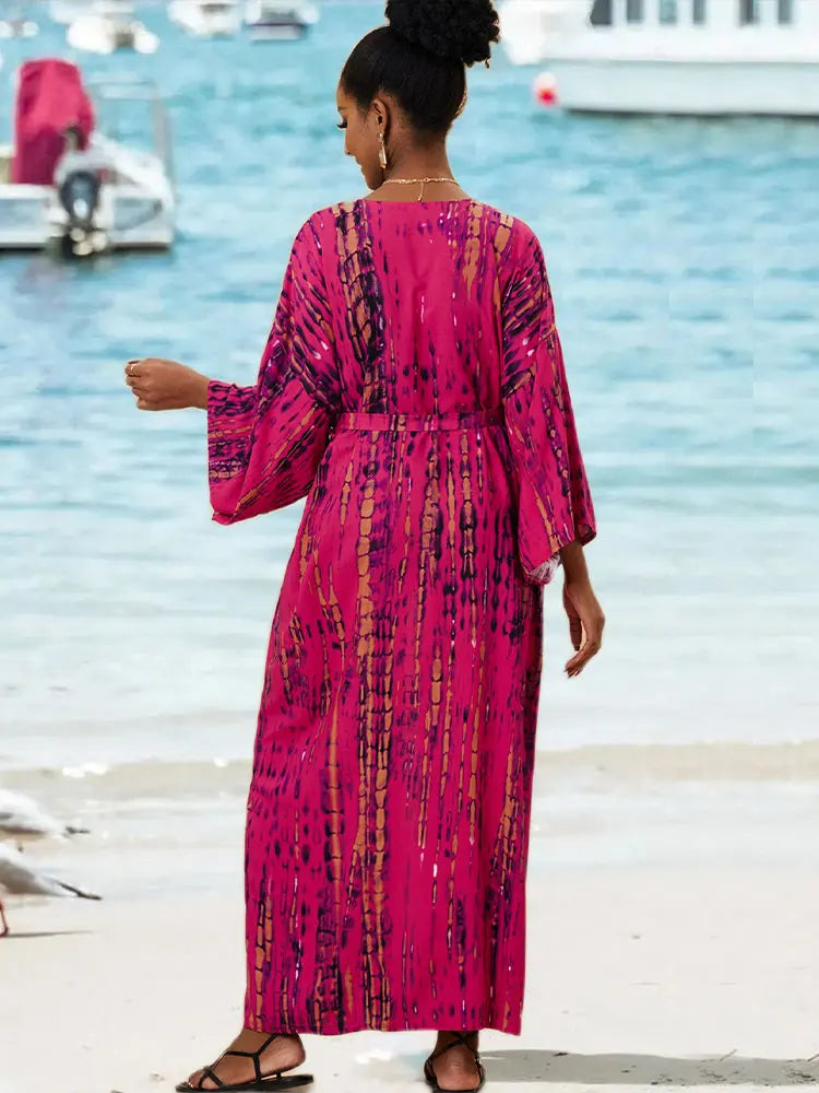 Casual, Beach coverup (Rose Red) - Lena