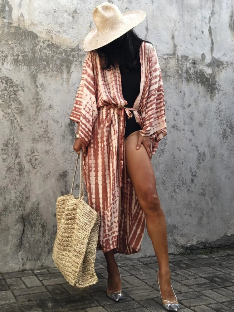 Casual, Beach coverup (Rust Red) - Lena