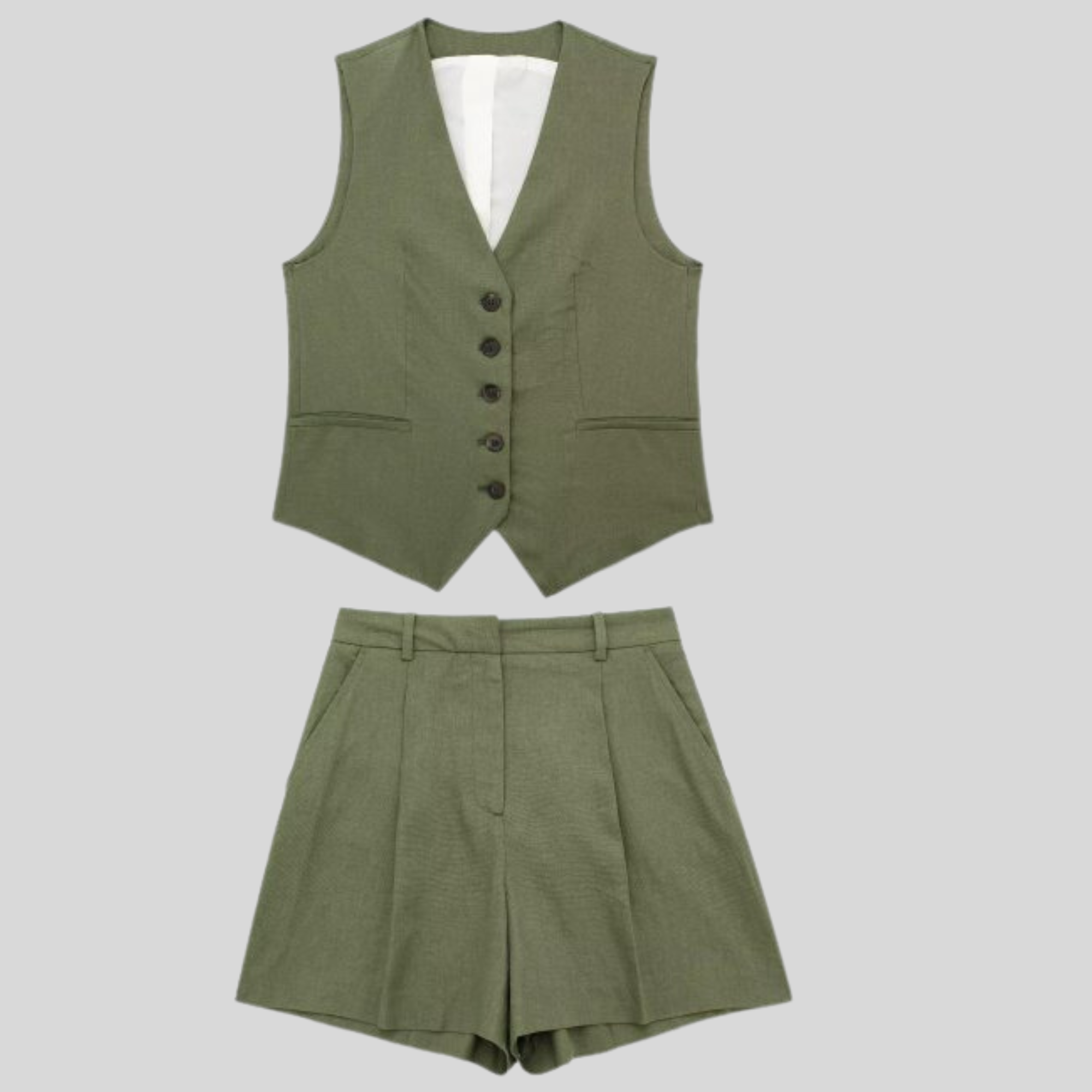 Casual, Summer Spring Set (Army Green) - Lena