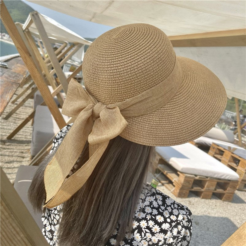 New Lace-Up Rafia Hat - Lena