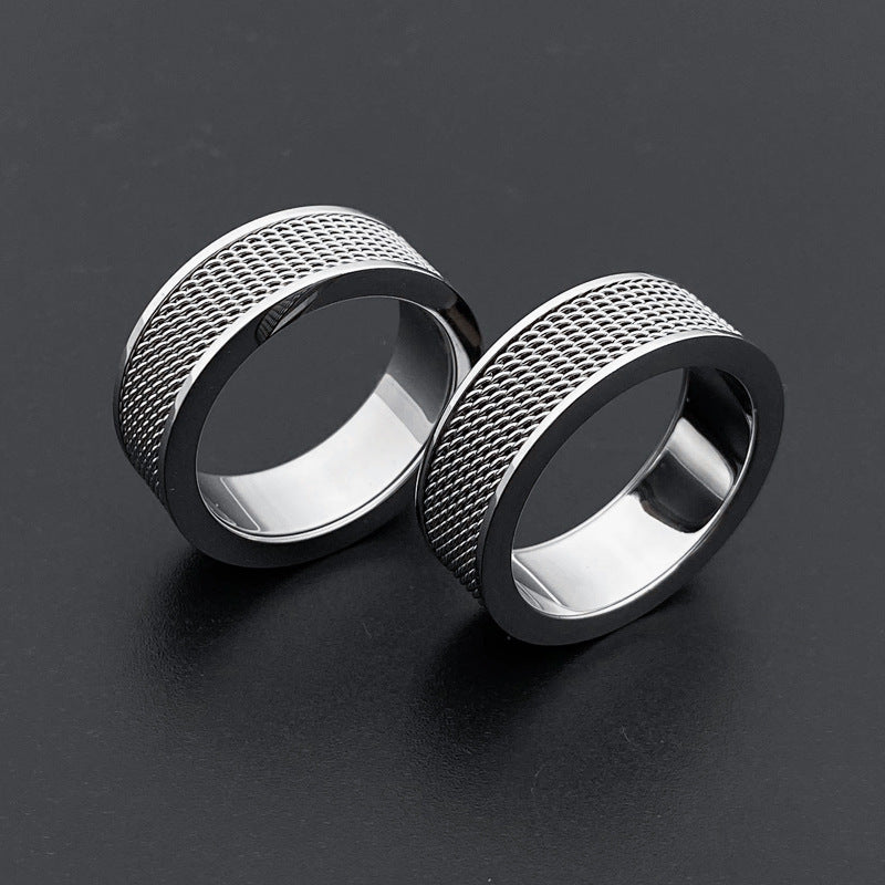 Hot Fashion Trend Stainless Steel Mesh Face Rings