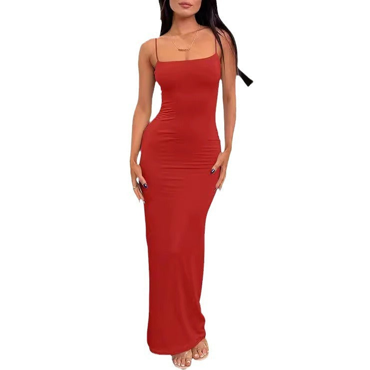 Backless Slim Fit Sheath Dress Women