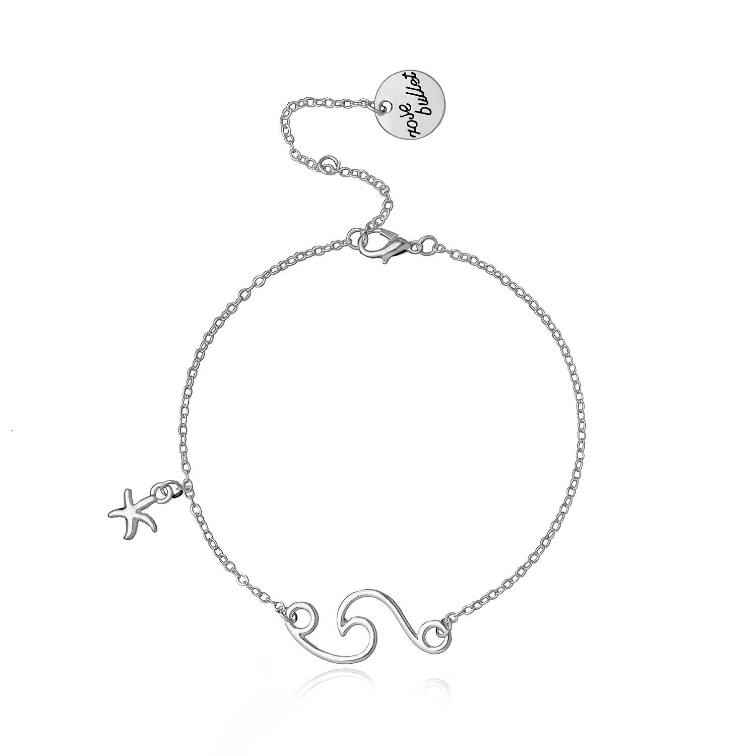 Hollow heart-shaped zircon bracelet