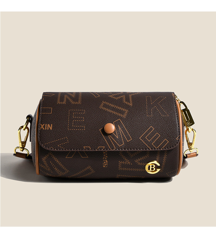 Retro Printed Double-sided Small Women's Fashion All-match Shoulder Messenger Bag