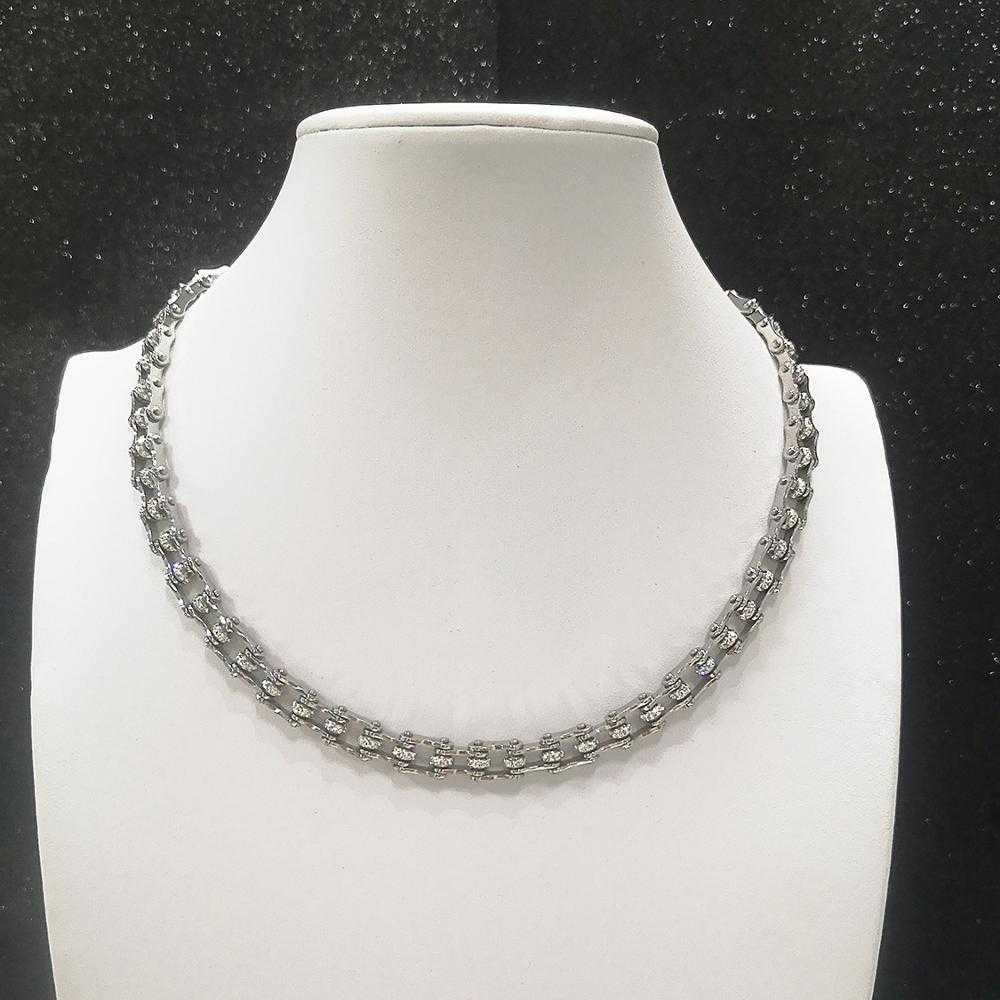 Stainless Steel Personalized Ornament Supply 7mm Bicycle Necklace Bicycle Necklace Motorcycle Necklace