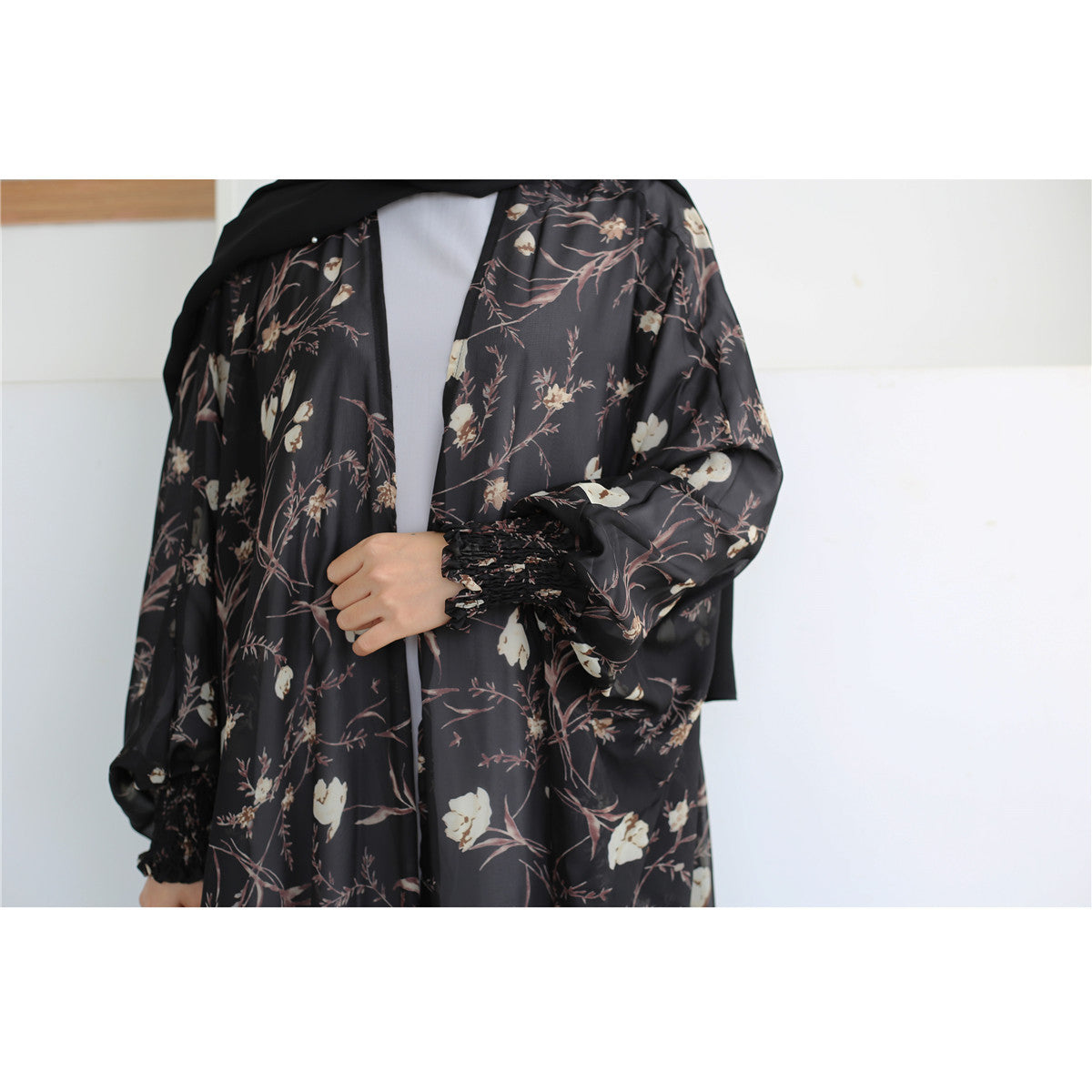 Women's Chiffon Print Robe Dress