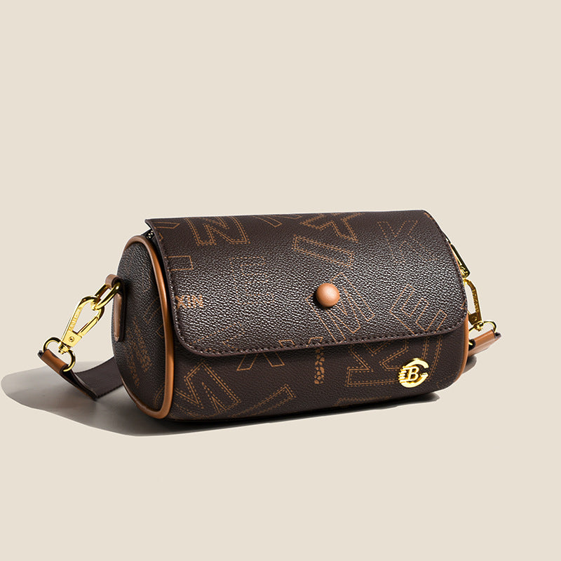 Retro Printed Double-sided Small Women's Fashion All-match Shoulder Messenger Bag