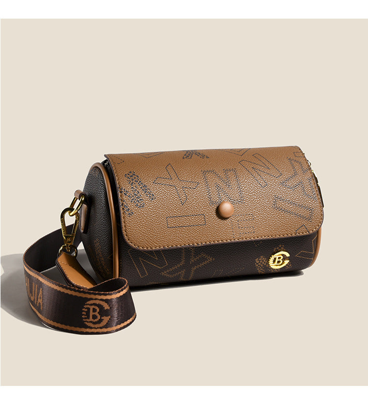 Retro Printed Double-sided Small Women's Fashion All-match Shoulder Messenger Bag