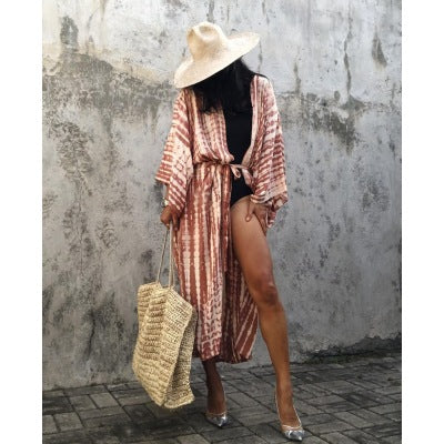 Casual, Beach coverup (Rust Red) - Lena