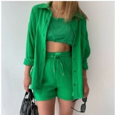 Casual, Spring Summer Set (Green) - Lena