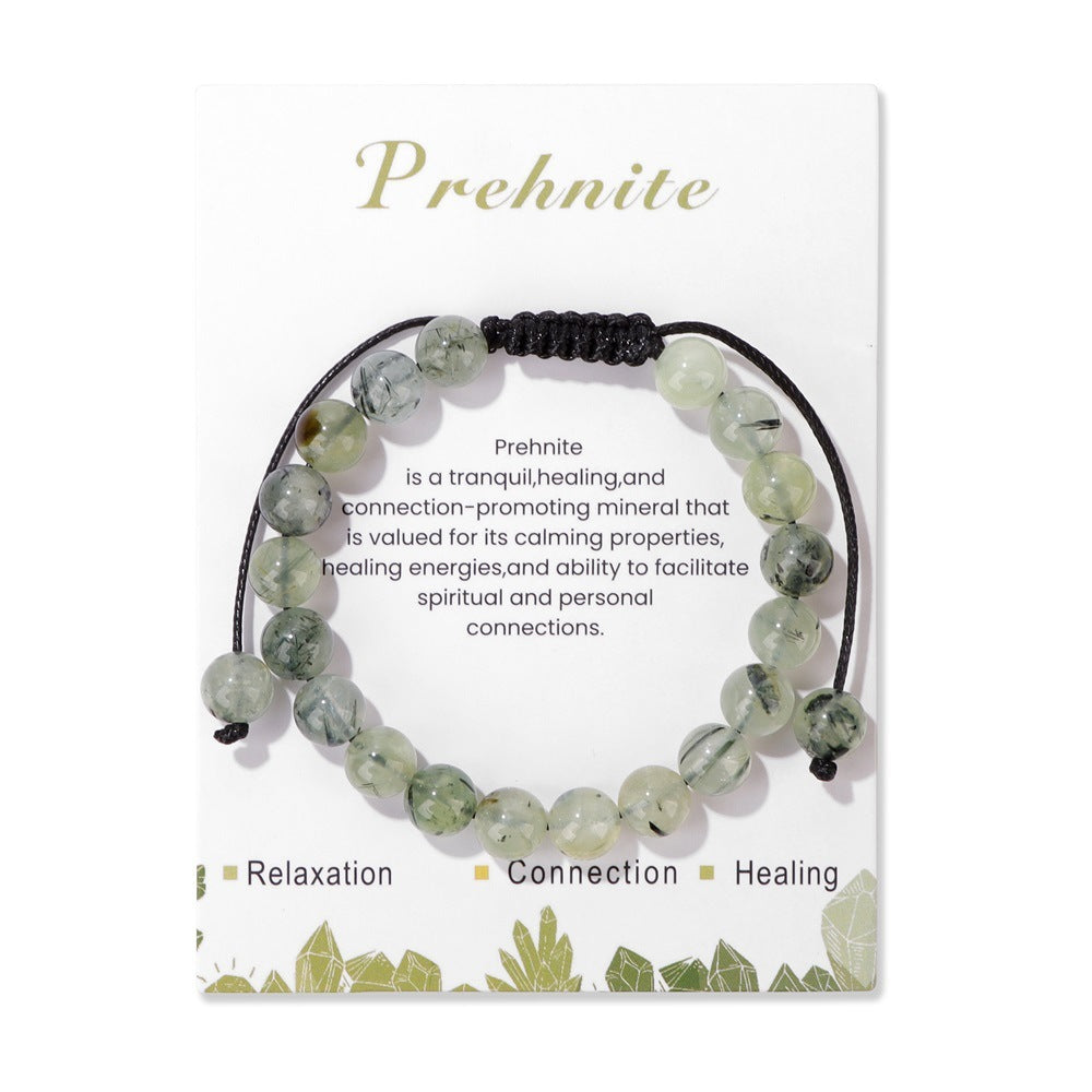 Men's Natural Stone Woven Bracelet