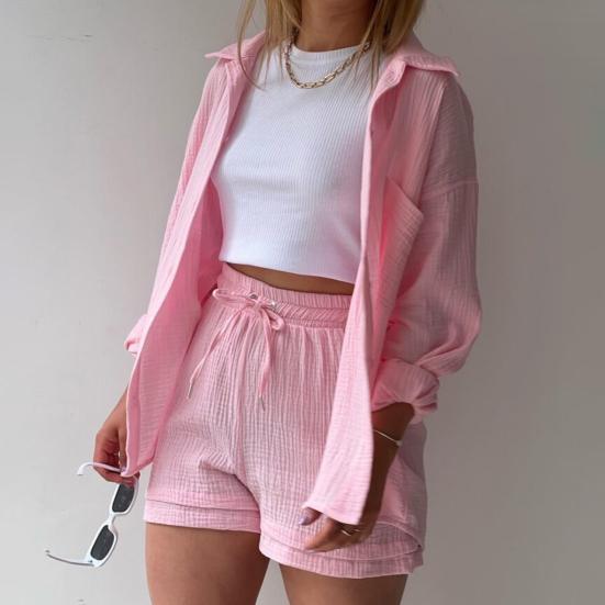 Casual, Spring Summer Set (Pink) - Lena