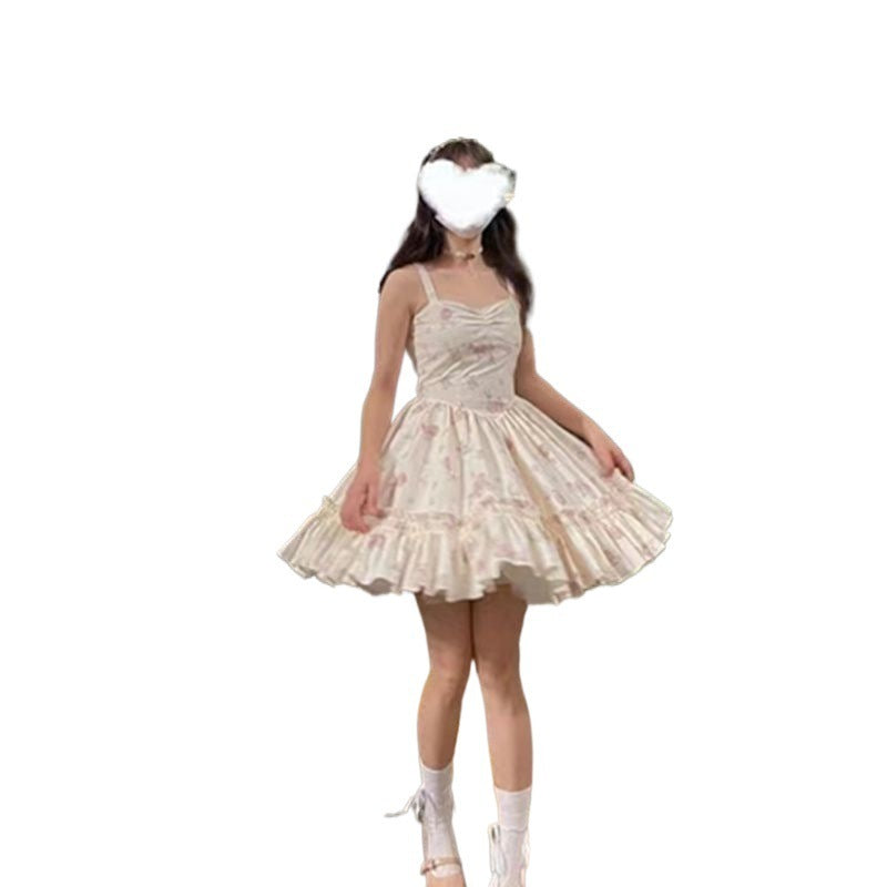 Bow Sweet Girl Floral Dress Women