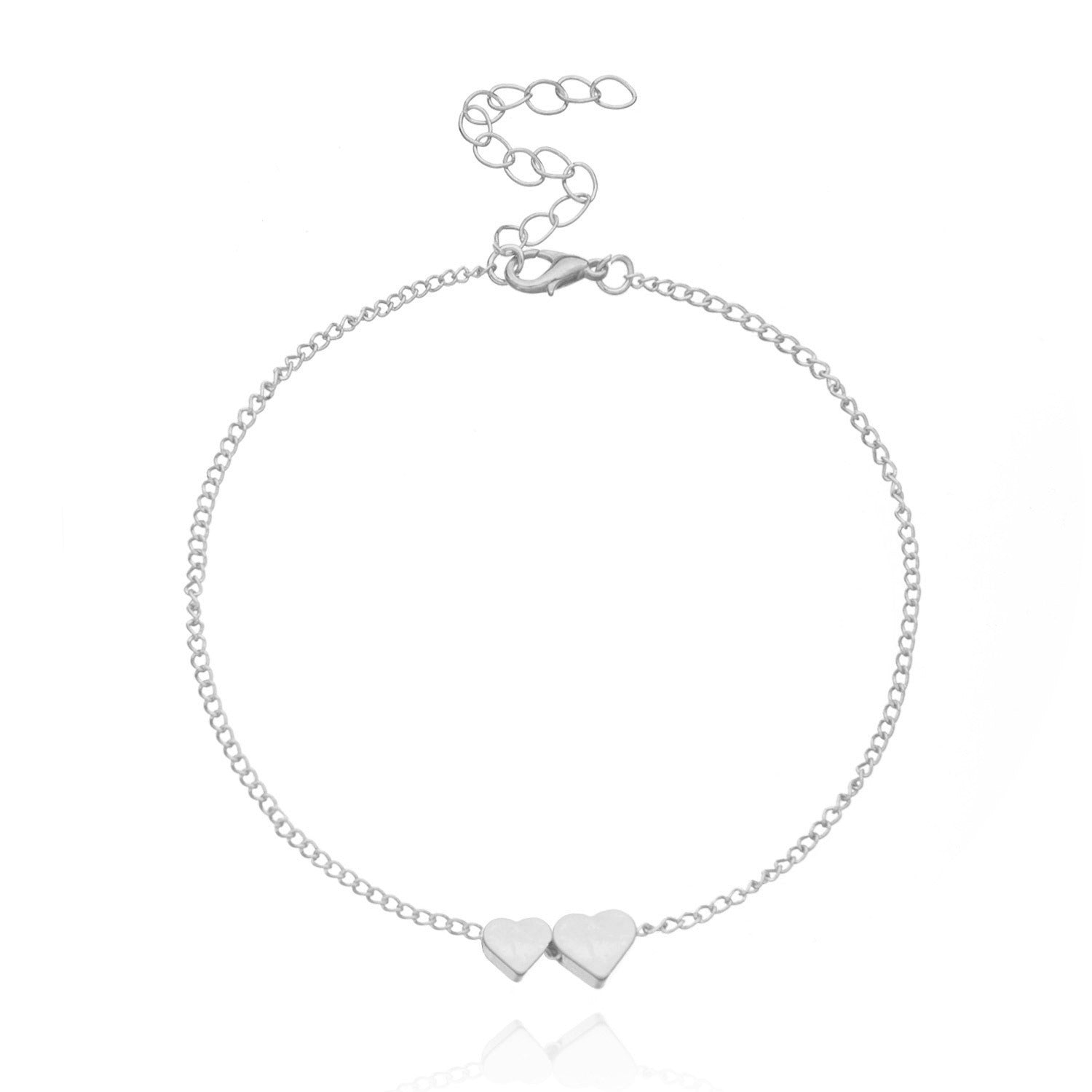 Hollow heart-shaped zircon bracelet