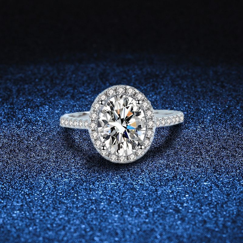 Big Diamond Moissanite Ring Women