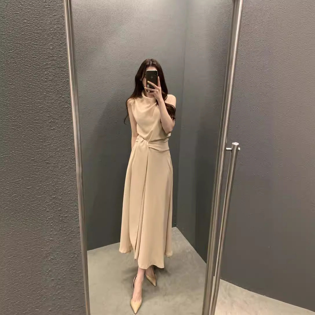 Hei Hei Collar Strap Waisting Sleeveless Vestdress