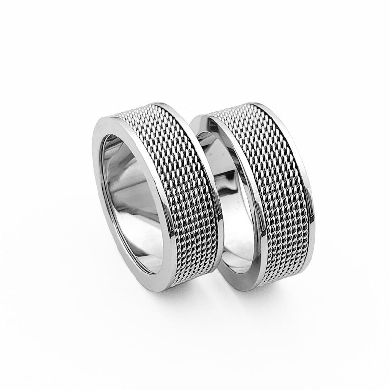 Hot Fashion Trend Stainless Steel Mesh Face Rings