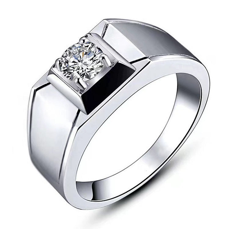 Moissanite Classic Six-claw 1 Karat Open Rings