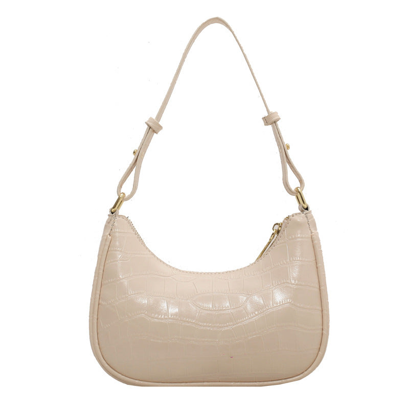 Stone Grain Crackle Shoulder Messenger Bag Underarm Bag