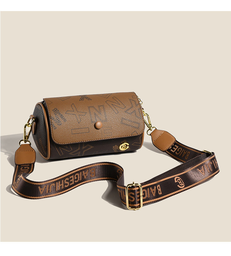 Retro Printed Double-sided Small Women's Fashion All-match Shoulder Messenger Bag