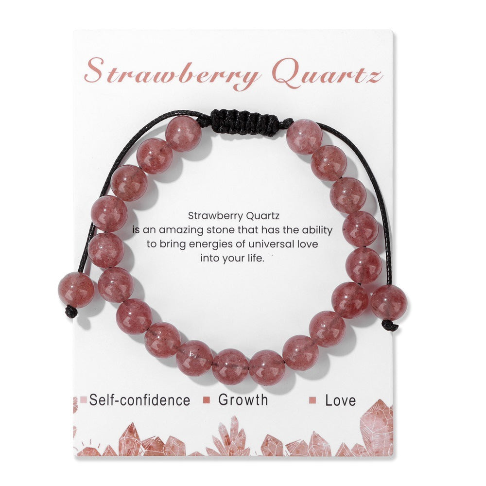 Men's Natural Stone Woven Bracelet