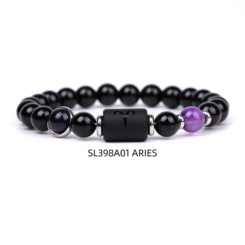 Fashion Twelve Constellations Bracelets Men