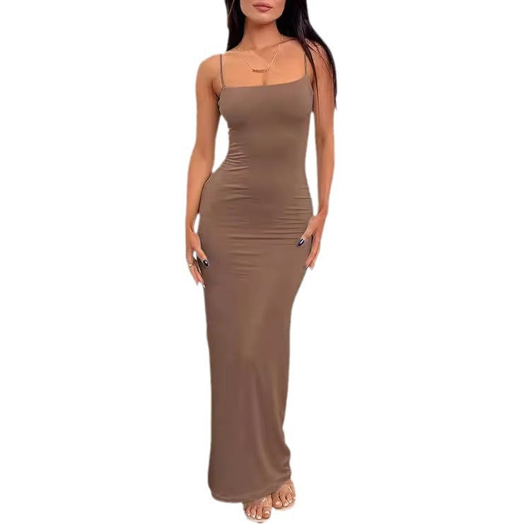 Backless Slim Fit Sheath Dress Women