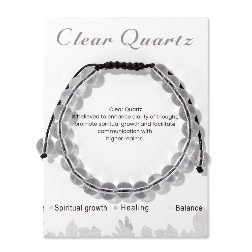 Men's Natural Stone Woven Bracelet
