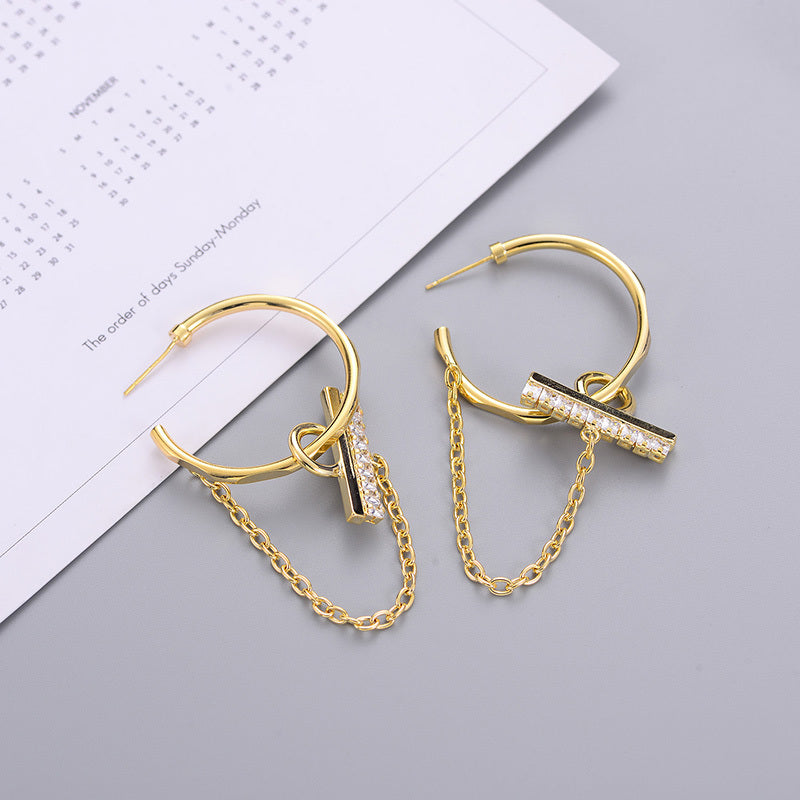 Fashion Trend Earrings Hot Alloy Circle Earrings Earrings