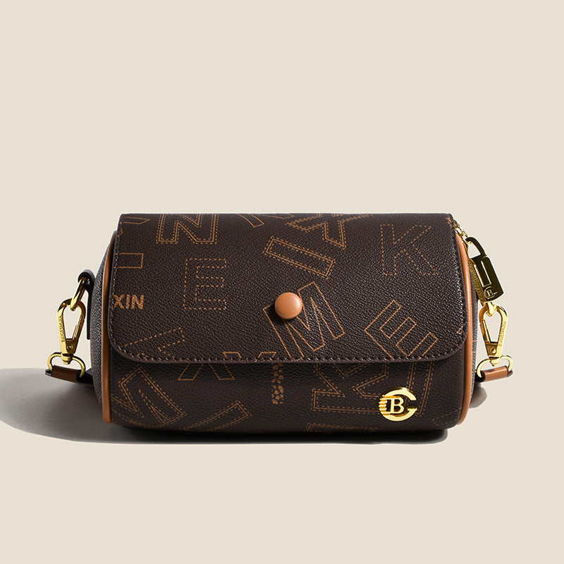 Retro Printed Double-sided Small Women's Fashion All-match Shoulder Messenger Bag