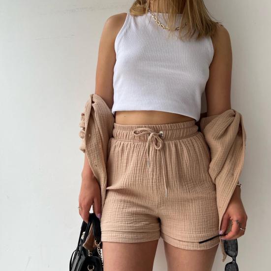 Casual, Spring Summer Set (Khaki) - Lena