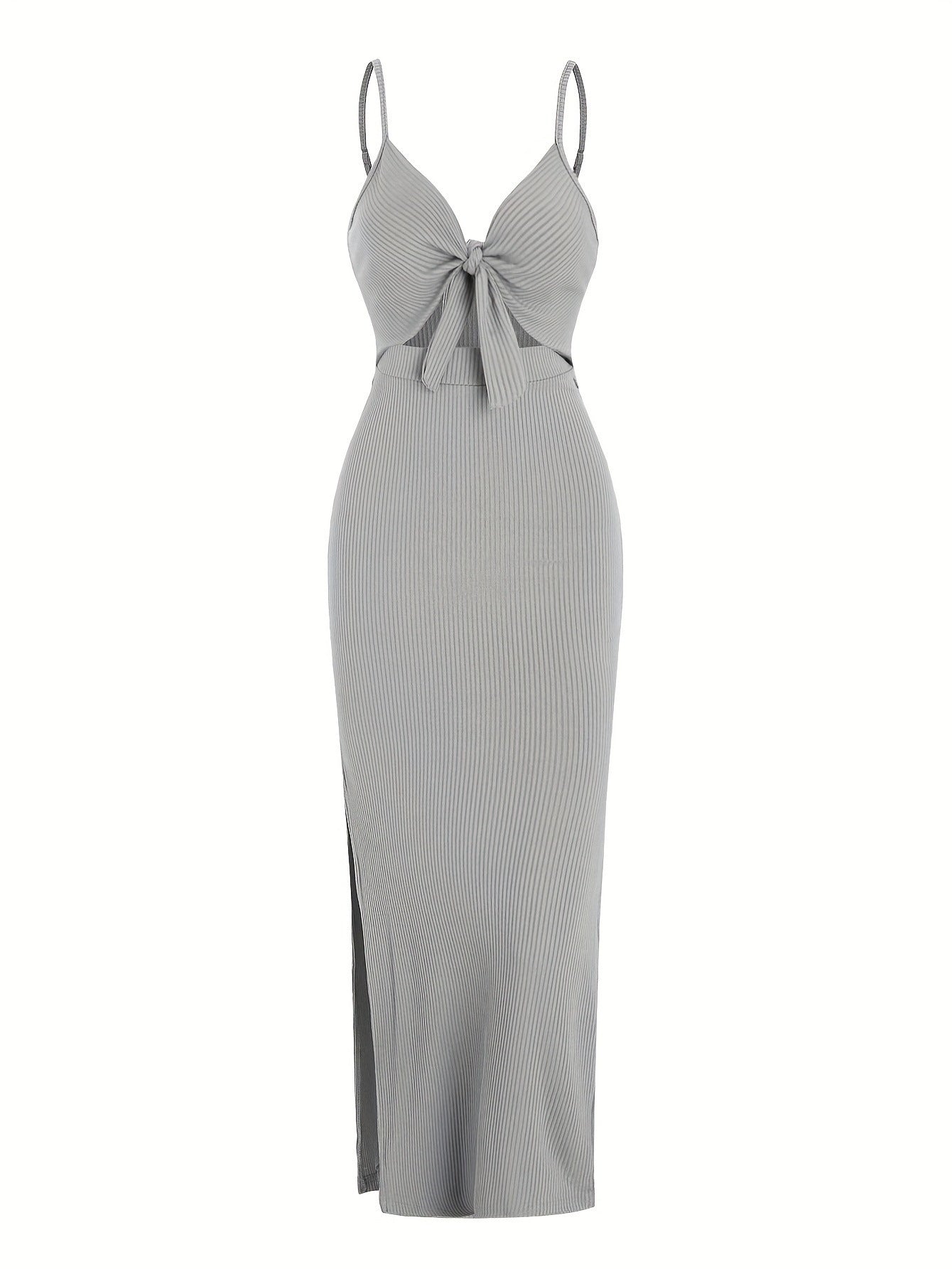 Women's Fashion Suspenders Slit Slim-fitting Dress