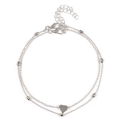 Hollow heart-shaped zircon bracelet