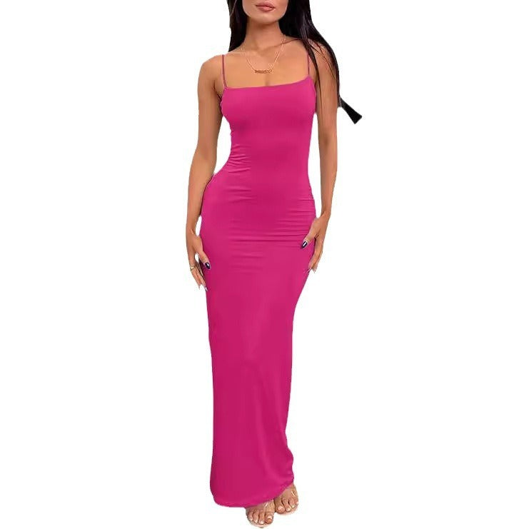 Backless Slim Fit Sheath Dress Women