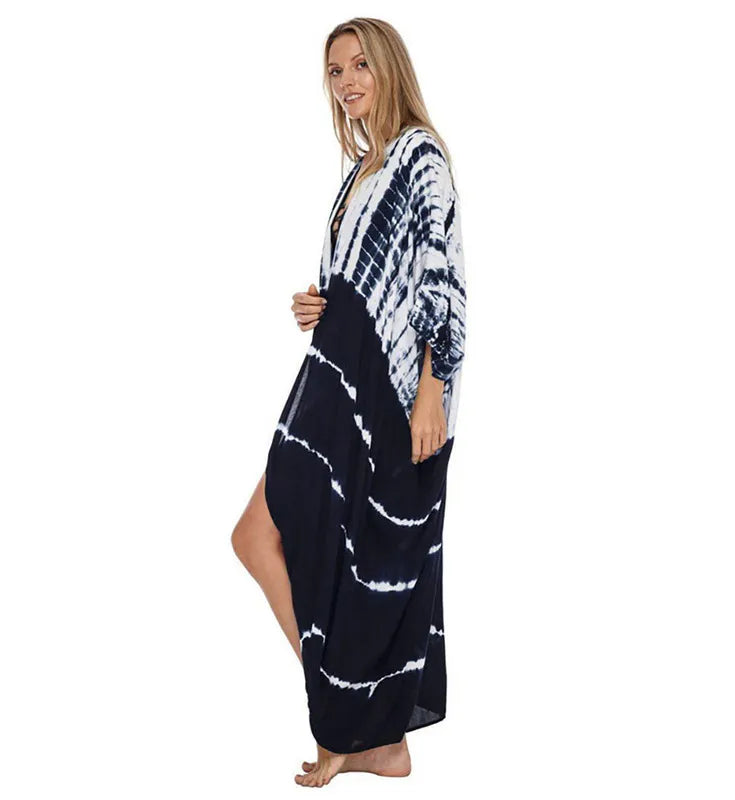 Casual, Beach Cover Up (Navy White) - Lena™ - Lena